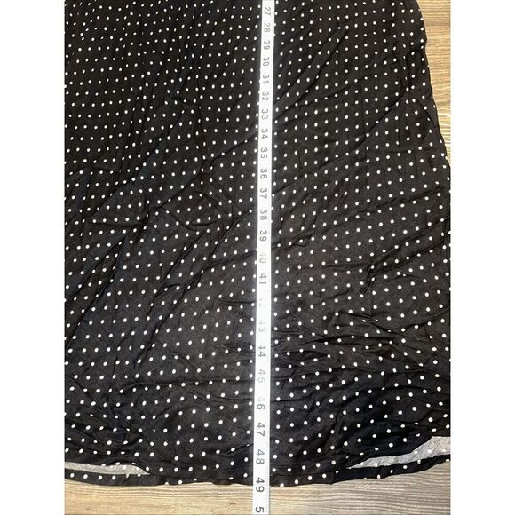 Women's Ruched Front Maxi Slip Dress Wild Fable Black Polka Dots Size XL. NWT. G - Picture 9 of 9